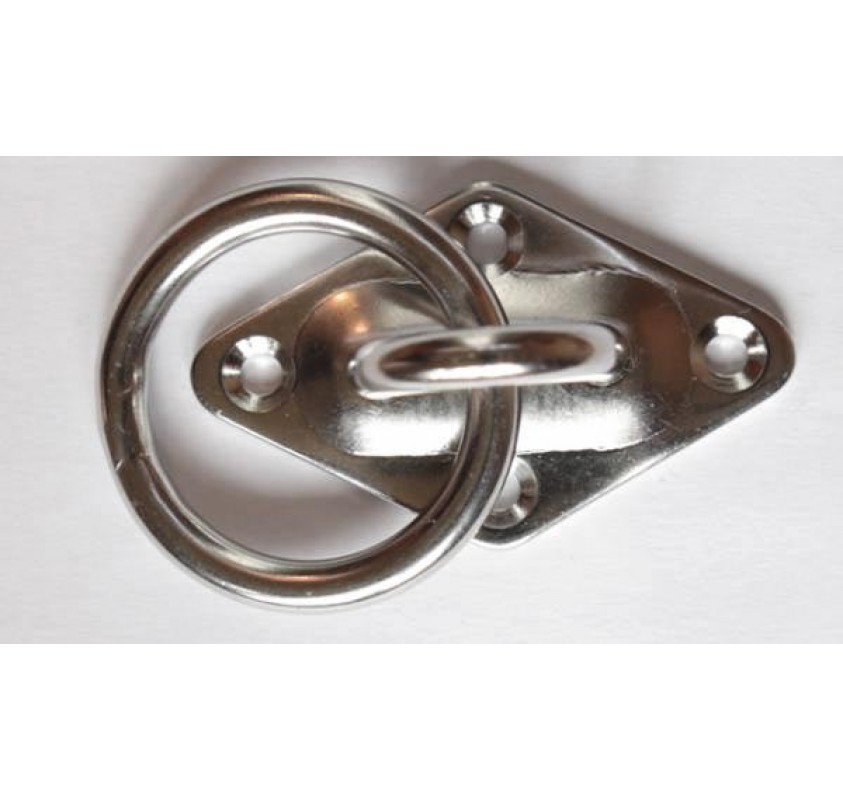 Diamond Base Pad Eye Plate with Ring Rope Services Direct